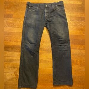 Versace men’s baggy straight leg denim jeans